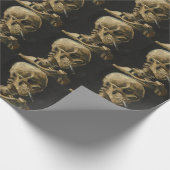 Skull mit einer brennenden Zigarette von Van Gogh Geschenkpapier (Ecke)