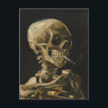 Skull mit einer brennenden Zigarette von Van Gogh Postkarte<br><div class="desc">Van Gogh's Schädel eines Skeletts mit einer brennenden Zigarette</div>
