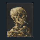 Skull mit einer brennenden Zigarette von Van Gogh Postkarte<br><div class="desc">Van Gogh's Schädel eines Skeletts mit einer brennenden Zigarette</div>