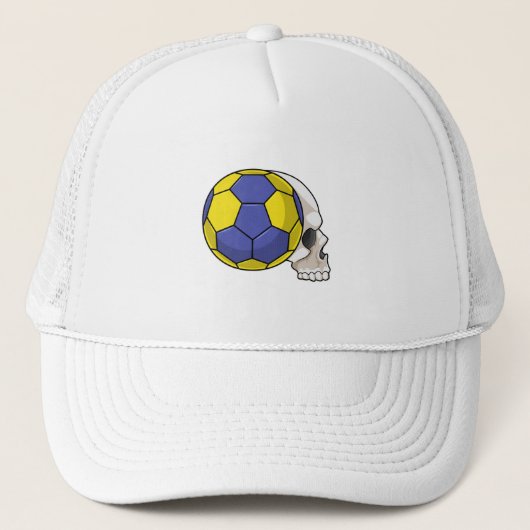 Skull mit Handball Sport Truckerkappe (Vorderseite)