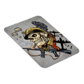 Skull mit Helm, Flugzeugen und Bomben Magnet (Rechte Seite)