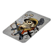 Skull mit Helm, Flugzeugen und Bomben Magnet (Linke Seite)
