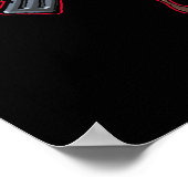 Skull mit Helm, Flugzeugen und Bomben Poster (Ecke)