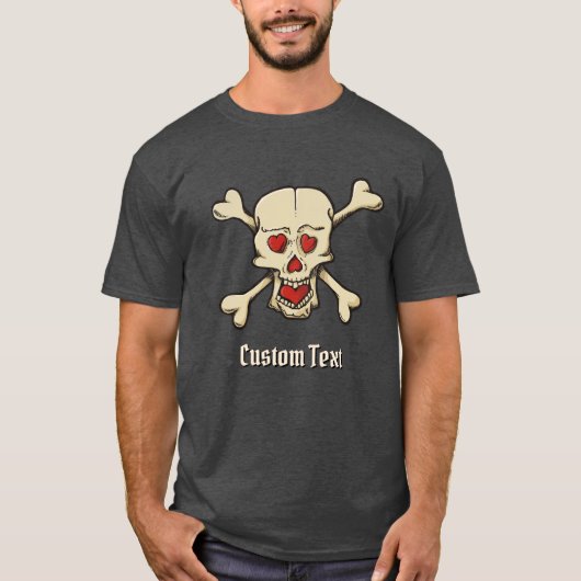 Skull mit Herz-T - Shirt (Vorderseite)