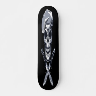 Skull mit Knifes Skateboard