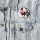 Skull mit Kopfhörer-Design Button (Beispiel)