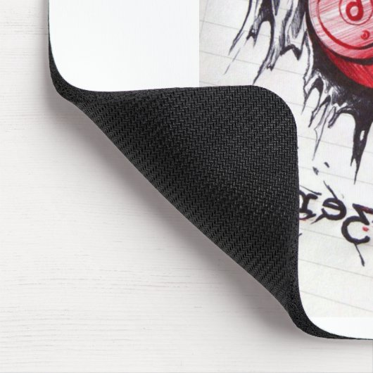 Skull mit Kopfhörer-Design Mousepad (Ecke)