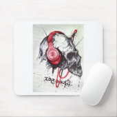 Skull mit Kopfhörer-Design Mousepad (Mit Mouse)