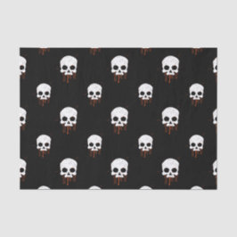 Skull mit Orange Tropfen Gewebepapier Seidenpapier