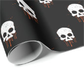 Skull mit Orange Tropfens Packpapier (Rolleneckpunkt)