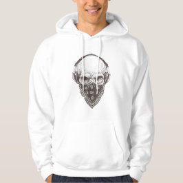 Skull mit Paisley Bandana - Halloween Hoodie
