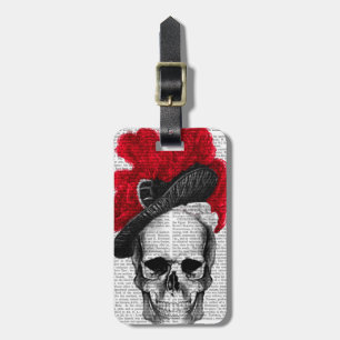 Skull mit Red Hat Gepäckanhänger
