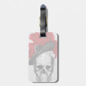 Skull mit Red Hat Gepäckanhänger (Rückseite vertikal)
