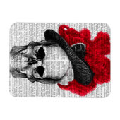 Skull mit Red Hat Magnet (Horizontal)