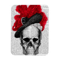 Skull mit Red Hat