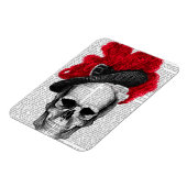 Skull mit Red Hat Magnet (Linke Seite)