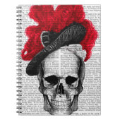 Skull mit Red Hat Notizblock (Vorderseite)