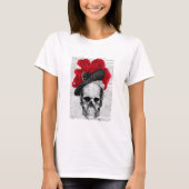 Skull mit Red Hat T-Shirt (Vorderseite)
