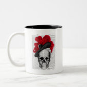 Skull mit Red Hat Zweifarbige Tasse (Links)