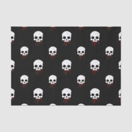 Skull mit roten Tropfen - Papiertücher Seidenpapier