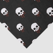 Skull mit roten Tropfen - Papiertücher Seidenpapier (Ausschnitt)