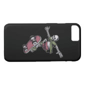 Skull mit Skateboardbild Case-Mate iPhone Hülle (Rückseite (Horizontal))