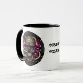 SKULL MIT SNAKE CUSTOM TASSE. TASSE (Vorderseite Links)