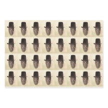 Skull mit Top Hut Gothic Vintage Textur Muster