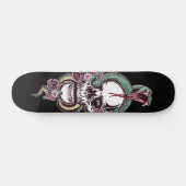 Skull mit Viper Skateboard (Horizontal)