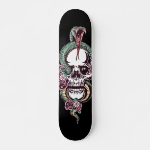 Skull mit Viper Skateboard