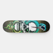 Skull mit Viper Skateboard (Horizontal)