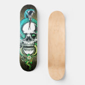 Skull mit Viper Skateboard (Vorderseite)
