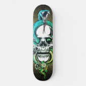 Skull mit Viper Skateboard (Vorderseite)