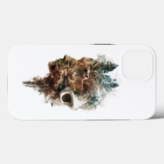 Skull mit Wildlife Design Trucker Hat Case-Mate iPhone Hülle (Rückseite (Horizontal))