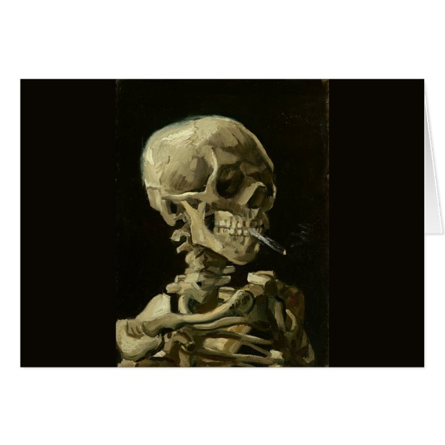 Skull mit Zigarette von Van Gogh (Vorderseite (Horizontal))
