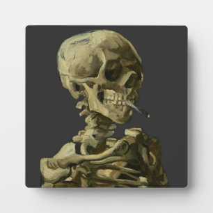 Skull mit Zigarette von Van Gogh Fotoplatte