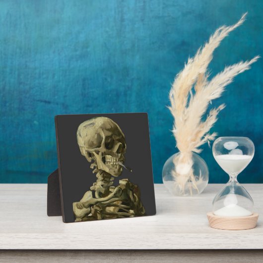 Skull mit Zigarette von Van Gogh Fotoplatte (InSitu)