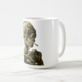 Skull mit Zigarette von Van Gogh Kaffeetasse (VorderseiteRechts)