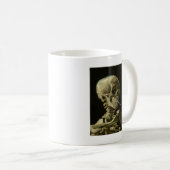 Skull mit Zigarette von Van Gogh Kaffeetasse (VorderseiteRechts)