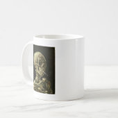 Skull mit Zigarette von Van Gogh Kaffeetasse (Vorderseite Links)