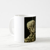 Skull mit Zigarette von Van Gogh Kaffeetasse (Vorderseite Links)