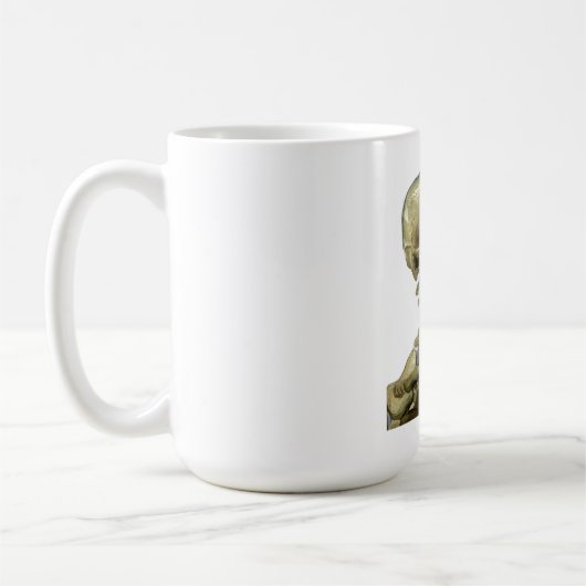 Skull mit Zigarette von Van Gogh Kaffeetasse (Links)