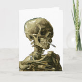 Skull mit Zigarette von Van Gogh Karte (Vorderseite)