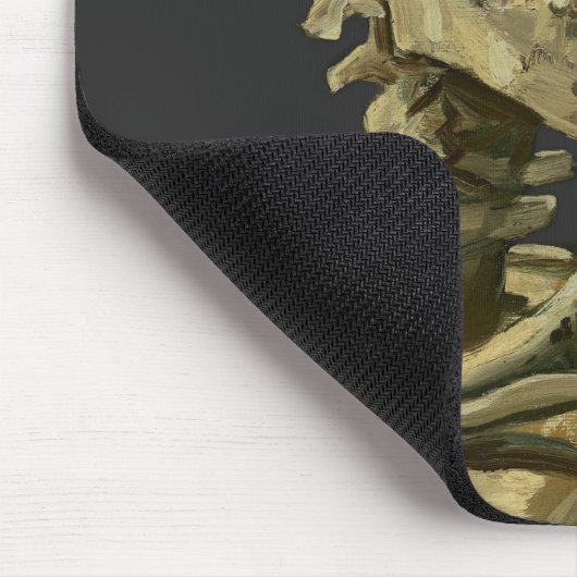 Skull mit Zigarette von Van Gogh Mousepad (Ecke)