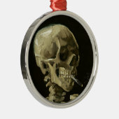 Skull mit Zigarette von Van Gogh Ornament Aus Metall (Rechts)