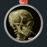 Skull mit Zigarette von Van Gogh Ornament Aus Metall<br><div class="desc">Van Gogh's expressionistische Gemälde: Skull mit brennender Leinwand der Zigarette</div>