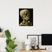 Skull mit Zigarette von Van Gogh Poster (Heimbüro)
