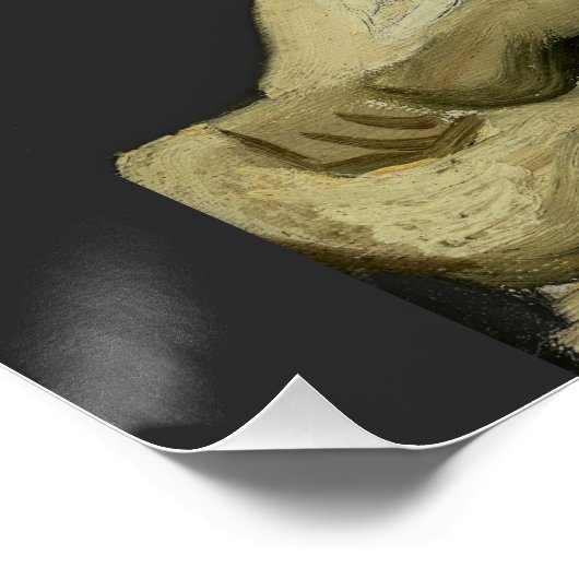 Skull mit Zigarette von Van Gogh Poster (Ecke)