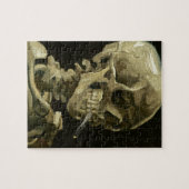 Skull mit Zigarette von Van Gogh Puzzle (Horizontal)