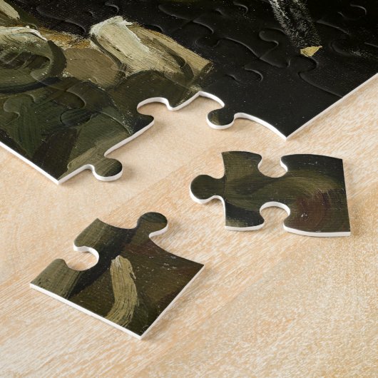 Skull mit Zigarette von Van Gogh Puzzle (Seite)